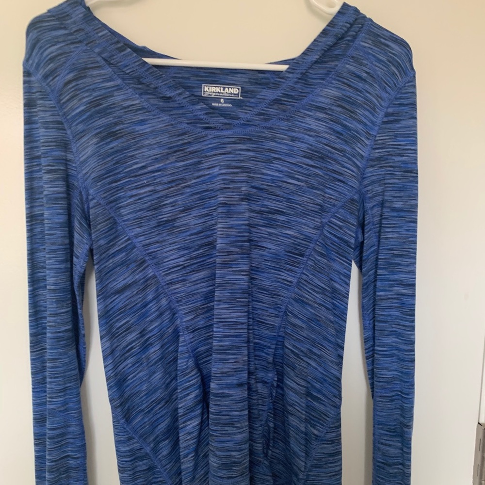Blue workout top
